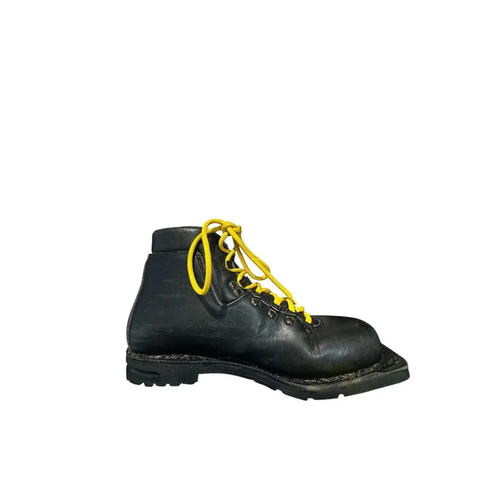 Vintage Asolo Alaska Boots Mens Size 12 Black Leather Vibram Sole Hiking 90s